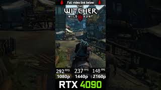 The Witcher 3 Wild Hunt - 1080P Vs 1440P Vs 2160P 4K - Rtx 4090