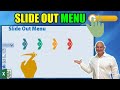How To Create a Slide Out Menu In Microsoft Excel