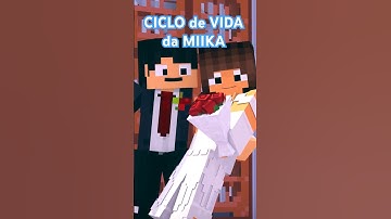 CICLO de VIDA da MIIKA em 20 SEGUNDOS no MINECRAFT ANIMADO