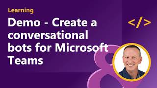 demo - create a conversational bot for microsoft teams