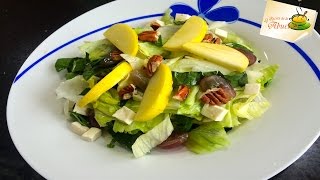 Ensalada de espinaca y manzana receta deliciosa y fácil de preparar