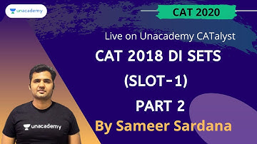 QUARANTINE BATCH | CAT 2018 DI Sets(Slot-1) | Part 2 |By Sameer Sardana