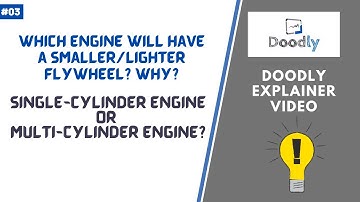 Why do Multi-Cylinder Engines have Smaller/Lighter Flywheels than Single-Cylinder Engines? | Doodly