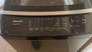 How to use the Hisense Automatic washing machine | How to remove a lint filter.