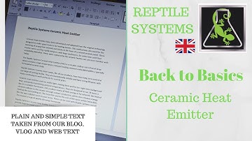 Reptile Systems Back to Basics Ceramic Heat Emitter