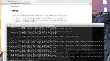 Demonstration of spiking neural network implementation