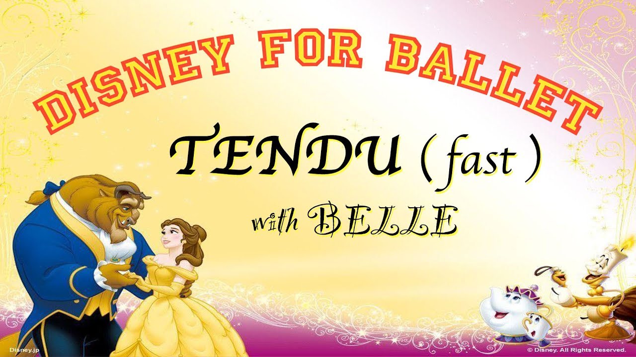 Disney Music for Ballet Class ~ Tendu Fast ~ 美女と野獣 で バレエ