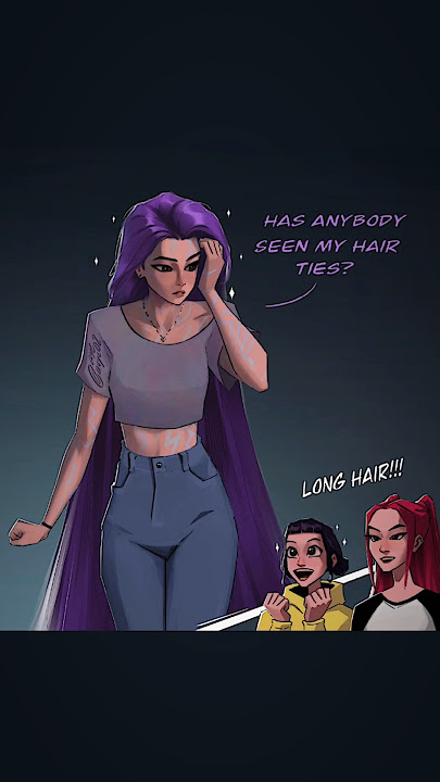 Rumi's Long Hair🤩❤️✨ #kpopdemonhunters #rumi #mira #zoey #huntrix
