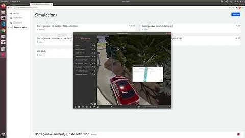 LGSVL Simulator Demo: Ultrasonic sensor simulation