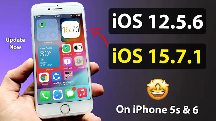Update iOS 12.5.6 to iOS 15.7.1 - Install iOS 15.7.1 Update on iPhone 6, 5s, 6+ - 天天要闻