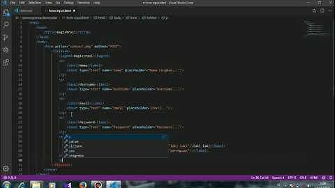 Form Input & Tabel Laporan Visual Studio Code
