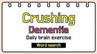 Let's crush Dementia | Brain Power Engagement / Word search screenshot 4