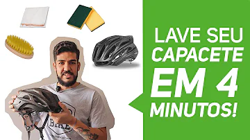 Pode lavar capacete de bike?
