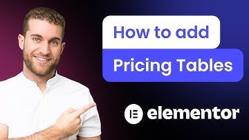 How to add Pricing Tables to Elementor