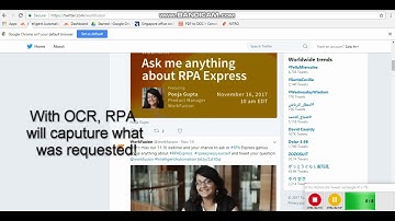 Usage of OCR to capture an image