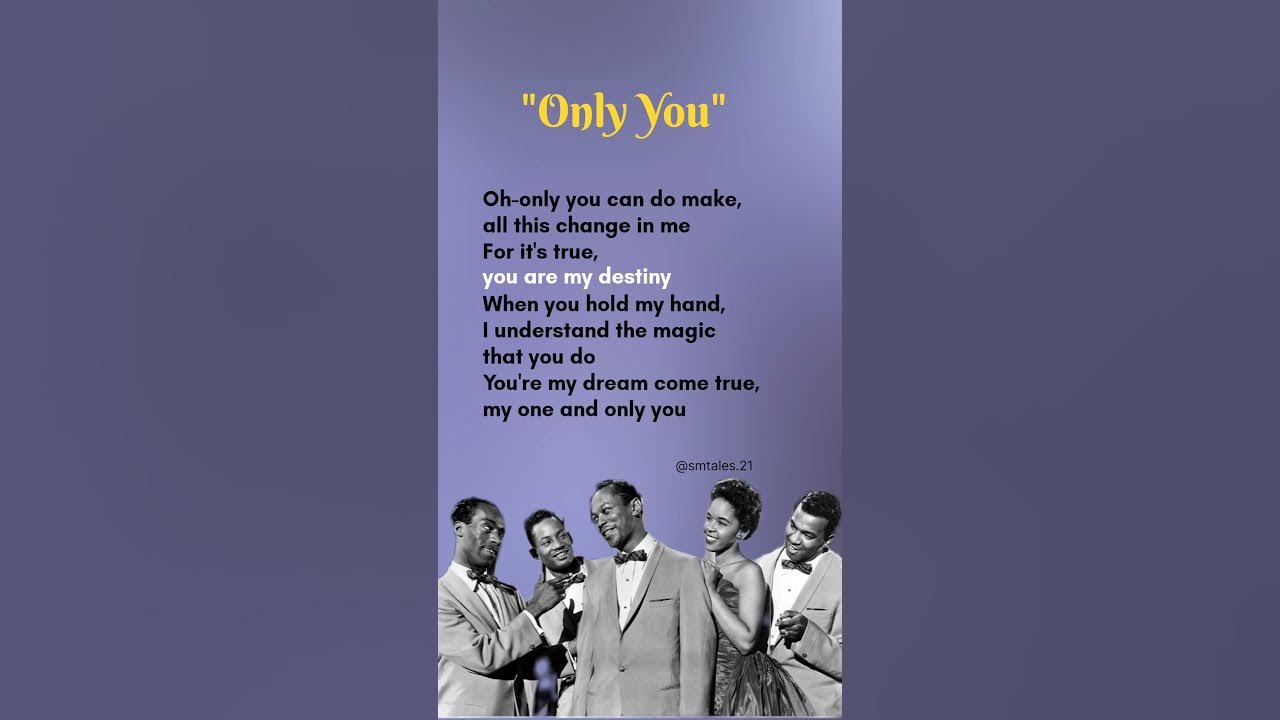 Only You (And You Alone) lyrics - The  Platters #lyrics #onlyyou #theplatters
