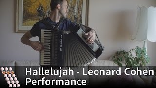 Leonard Cohen - Hallelujah - Performed on Accordion chords