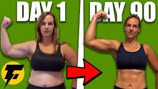 INSANE 90 DAY NATURAL BODY TRANSFORMATION At HOME (Fat to Fit)