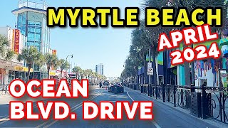 OCEAN BOULEVARD DRIVE IN APRIL  How the Myrtle Beach Blvd. Looks! Things to do in Myrtle Beach, SC.