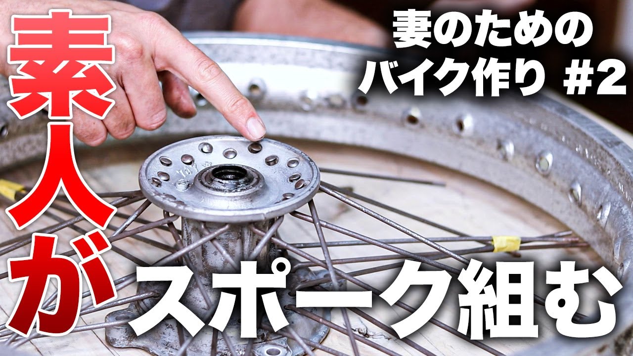 バイクスポークの簡単な組み方 How To Lace A Motorcycle Wheel Youtube