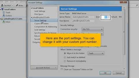 Configuring custom ports in ThunderBird - www.planethippo.com