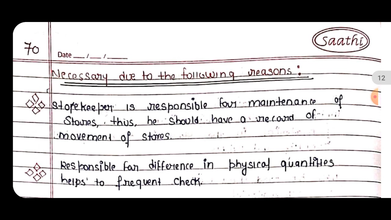 COST ACCOUNTINGNEED FOR BIN CARDSCHAPTER3PART39HANDWRITTEN NOTES