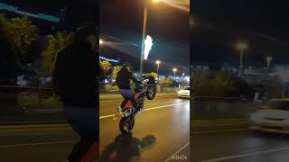 Riding on the back wheel of a supermoto #willie Сочи 2024 #ktm