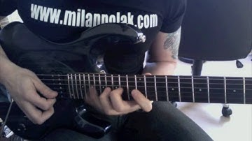 Pentatonic 4 notes/string + string skipping - Milan Polak Lick #8