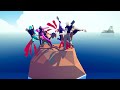 BATTLE ROYALE from Very Small Island 🏝️🏝️🏝️ | Totally Accurate Battle Simulator TABS