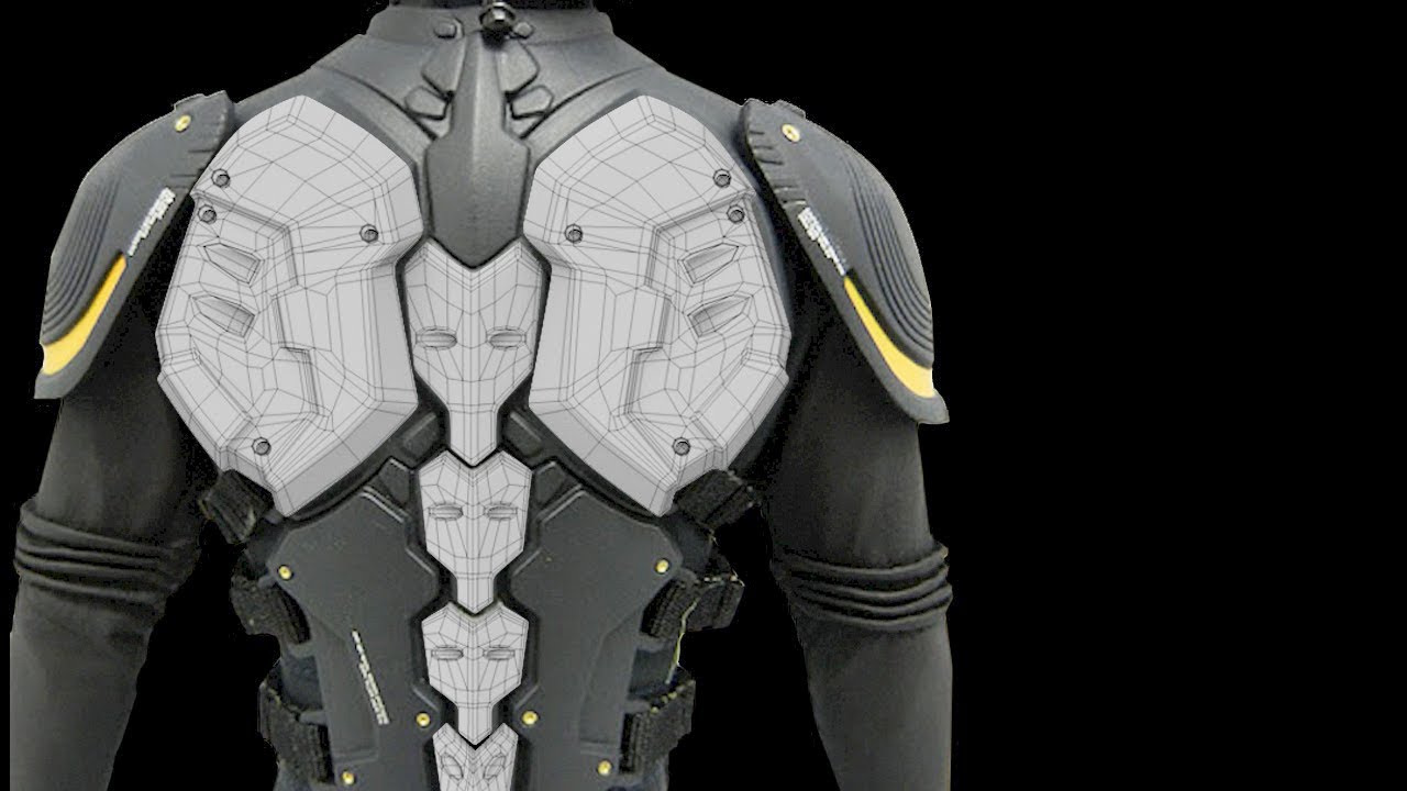 Cinema 4D HARD SURFACE MODELING TUTORIAL- Sci Fi Armor piece/PART 1 ...