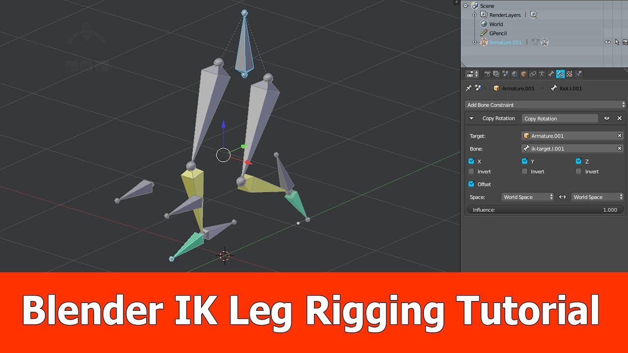 Undskyld mig jordskælv ejer Blender IK Leg Rigging Tutorial - YouTube