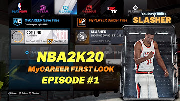 NBA2k20 First look my career! Episode 1