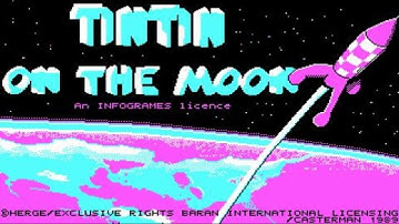 Tintin on the Moon gameplay (PC Game, 1989)