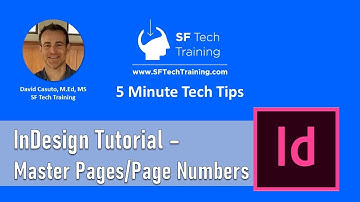 InDesign Tutorial   How to Insert Page Numbers into Master Pages