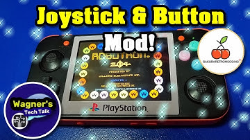 RG350 Flat Stick, Button and Frame Screen Mod by Sakura Retro Modding + brief game-play demo