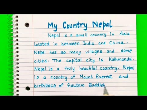my country nepal essay 100 words in english