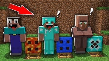 Minecraft NOOB vs PRO: CAN THE NOOB CHOOSE RIGHT SECRET TRAPDOOR TO WIN? Challenge 100% trolling