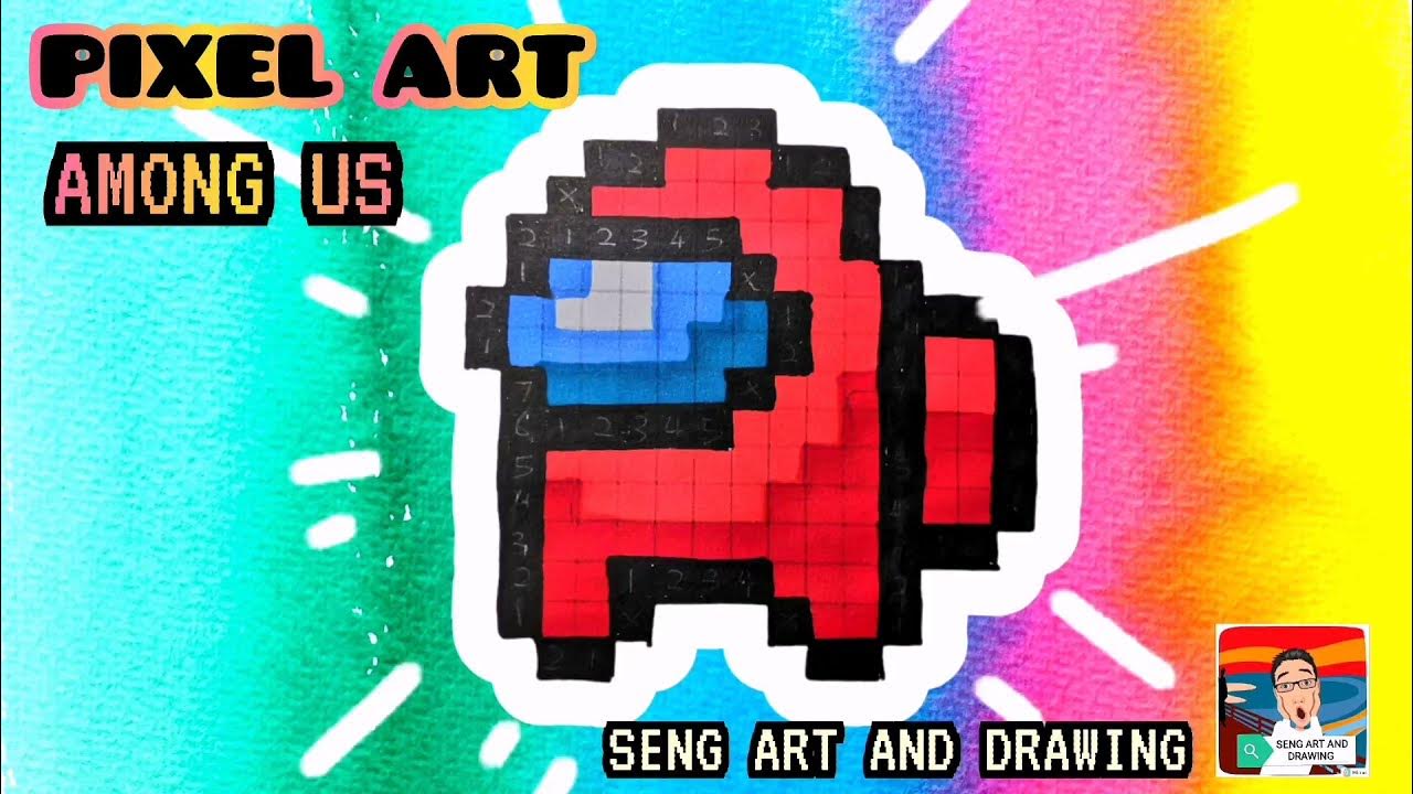 PIXEL ART AMONG US 🚀  太空狼人殺像素艺术 🚀  Seni Piksel Among Us