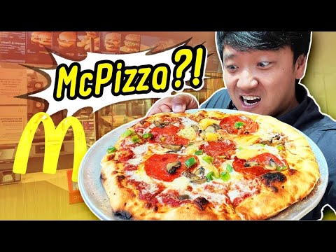 EPIC McDonald's! Trying PIZZA & PASTA at LARGEST McDonald's in THE WORLD! 🍟