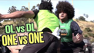 Oline vs DLine ‍ 1vs1s | UTR Straight Baller Camp | The Country's BEST Middle School Players