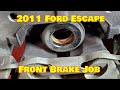 Eight nine garage  ford escape brake job  ep24