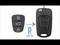 How to replace Rubber Buttons for a Hyundai i30 i20 Elantra 3 Button Flip Key