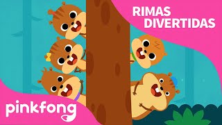 Cinco Ardillitas | Rimas Divertidas | Pinkfong Canciones Infantiles