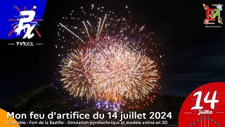 🎇 ⁽⁴ᴷ⁾ [#pyrox] MON FEU D'ARTIFICE DU 14 JUILLET | Grenoble - Fort de la Bastille 🎇