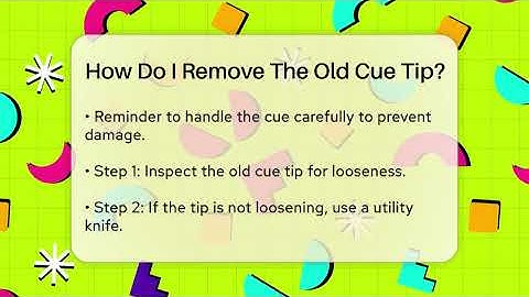 How Do I Remove The Old Cue Tip? - Billiards Hustlers