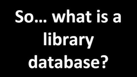 Library databases vs Search engines   YouTube