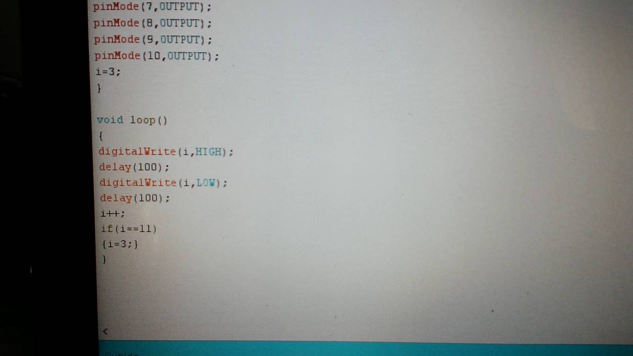 Rota bit leds arduino uno - YouTube