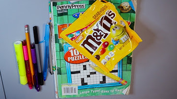 FILL IN NUMBER CROSSWORD ASMR EATING M&M
