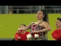 Taika waititi and ptea mori club  poi e performance at eden park during rugby world cup 2021