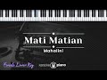 Mati Matian - Mahalini (KARAOKE PIANO - FEMALE LOWER KEY)
